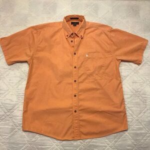 Knights Sportswear‎ peach button front shirt large